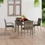 Garden chairs with cushions 4 units gray synthetic rattan by vidaXL, Garden chairs - Ref: Foro24-319884, Price: 226,21 €, Dis...