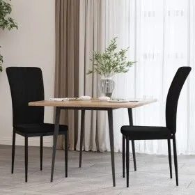 Dining chairs 2 units black velvet by vidaXL, dining chairs - Ref: Foro24-326099, Price: 96,33 €, Discount: %