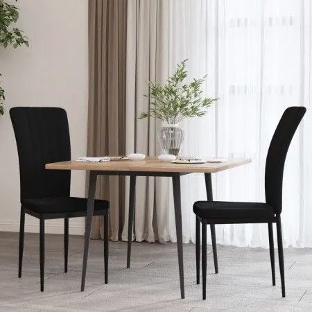 Sillas de comedor 2 unidades terciopelo negro de vidaXL, Sillas de comedor - Ref: Foro24-326099, Precio: 95,57 €, Descuento: %