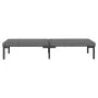 Garden furniture 3 pieces semicircular synthetic rattan dark gray by vidaXL, Modular outdoor sofas - Ref: Foro24-318606, Pric...