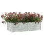 Galvanized silver steel flowerbed 160x80x45 cm by vidaXL, Pots and planters - Ref: Foro24-316884, Price: 48,32 €, Discount: %