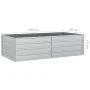 Galvanized silver steel flowerbed 160x80x45 cm by vidaXL, Pots and planters - Ref: Foro24-316884, Price: 48,32 €, Discount: %
