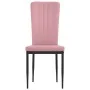 4 Esszimmerstühle aus rosa Samt von vidaXL, Essstühle - Ref: Foro24-326108, Preis: 161,64 €, Rabatt: %