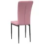 4 Esszimmerstühle aus rosa Samt von vidaXL, Essstühle - Ref: Foro24-326108, Preis: 161,64 €, Rabatt: %