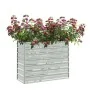 Blumenbeet aus silberverzinktem Stahl, 100 x 40 x 77 cm von vidaXL, Töpfe und Pflanzgefäße - Ref: Foro24-316896, Preis: 43,10...