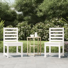 Sillas jardín 2 uds madera maciza pino blanco 50x48x91,5 cm de vidaXL, Sillas de jardín - Ref: Foro24-824026, Precio: 150,86 ...