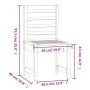 Gartenstühle 2 Stück aus massivem weißem Kiefernholz 50x48x91,5 cm von vidaXL, Gartenstühle - Ref: Foro24-824026, Preis: 150,...
