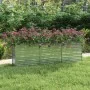 Arriate de acero galvanizado plateado 240x40x77 cm de vidaXL, Maceteros y jardineras - Ref: Foro24-316887, Precio: 73,73 €, D...