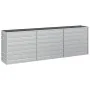Arriate de acero galvanizado plateado 240x40x77 cm de vidaXL, Maceteros y jardineras - Ref: Foro24-316887, Precio: 73,73 €, D...