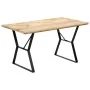 Solid mango wood dining table 140x80x76 cm by vidaXL, Kitchen and dining tables - Ref: Foro24-247947, Price: 250,34 €, Discou...