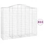 Gabion baskets 13 pcs arch shape iron 200x50x160/180 cm by vidaXL, Pots and planters - Ref: Foro24-3145714, Price: 1,00 €, Di...