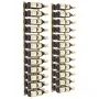 Wall-mounted wine rack for 24 bottles, 2 units, golden iron. by vidaXL, Wine racks - Ref: Foro24-340886, Price: 90,73 €, Disc...