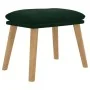 Dunkelgrüner Samt-Fußhocker 45x29,5x35 cm von vidaXL, Osmanen - Ref: Foro24-341437, Preis: 35,79 €, Rabatt: %