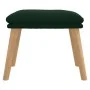 Dark green velvet footrest 45x29.5x35 cm by vidaXL, Ottomans - Ref: Foro24-341437, Price: 35,79 €, Discount: %
