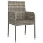 Garden chairs with cushions 4 units gray synthetic rattan by vidaXL, Garden chairs - Ref: Foro24-319888, Price: 206,70 €, Dis...