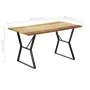 Solid recycled wood dining table 140x80x76 cm by vidaXL, Kitchen and dining tables - Ref: Foro24-247948, Price: 218,15 €, Dis...