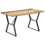 Solid recycled wood dining table 140x80x76 cm by vidaXL, Kitchen and dining tables - Ref: Foro24-247948, Price: 218,15 €, Dis...