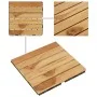 Terrassenplatten 10 Stück aus massivem Teakholz mit vertikalem Muster von vidaXL, Böden und Teppiche - Ref: Foro24-319981, Pr...