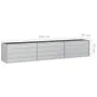 Arriate de acero galvanizado plateado 240x40x45 cm de vidaXL, Maceteros y jardineras - Ref: Foro24-316889, Precio: 51,97 €, D...
