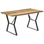 Solid recycled wood dining table 140x80x76 cm by vidaXL, Kitchen and dining tables - Ref: Foro24-247948, Price: 218,15 €, Dis...