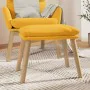 Senfgelber Samt-Fußhocker 45x29,5x35 cm von vidaXL, Osmanen - Ref: Foro24-341442, Preis: 35,79 €, Rabatt: %