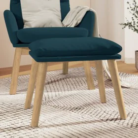 Reposapiés de terciopelo azul 45x29,5x35 cm by vidaXL, Ottomans - Ref: Foro24-341445, Price: 35,80 €, Discount: %