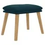 Reposapiés de terciopelo azul 45x29,5x35 cm by vidaXL, Ottomans - Ref: Foro24-341445, Price: 35,80 €, Discount: %