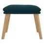 Reposapiés de terciopelo azul 45x29,5x35 cm by vidaXL, Ottomans - Ref: Foro24-341445, Price: 35,80 €, Discount: %