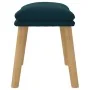 Reposapiés de terciopelo azul 45x29,5x35 cm by vidaXL, Ottomans - Ref: Foro24-341445, Price: 35,80 €, Discount: %
