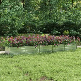 Galvanized silver steel flowerbed 400x80x45 cm by vidaXL, Pots and planters - Ref: Foro24-316899, Price: 74,44 €, Discount: %