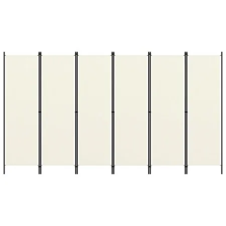 Trennwand mit 6 Paneelen weiß 300x180 cm von vidaXL, Raumteiler - Ref: Foro24-320727, Preis: 41,16 €, Rabatt: %