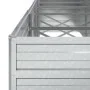 Silver galvanized steel flower bed 400x80x77 cm by vidaXL, Pots and planters - Ref: Foro24-316900, Price: 119,68 €, Discount: %