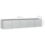 Arriate de acero galvanizado plateado 400x80x77 cm de vidaXL, Maceteros y jardineras - Ref: Foro24-316900, Precio: 112,98 €, ...