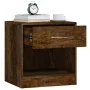 Bedside tables 2 units with smoked oak drawer by vidaXL, Nightstands - Ref: Foro24-342586, Price: 57,33 €, Discount: %