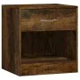 Bedside tables 2 units with smoked oak drawer by vidaXL, Nightstands - Ref: Foro24-342586, Price: 57,33 €, Discount: %