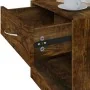 Bedside tables 2 units with smoked oak drawer by vidaXL, Nightstands - Ref: Foro24-342586, Price: 57,33 €, Discount: %