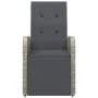 Reclining garden armchairs with cushions 2 pcs gray PE rattan by vidaXL, Garden chairs - Ref: Foro24-319538, Price: 282,20 €,...