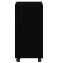 Black plywood chest of drawers with wheels by vidaXL, Lockers and storage cabinets - Ref: Foro24-342671, Price: 137,90 €, Dis...