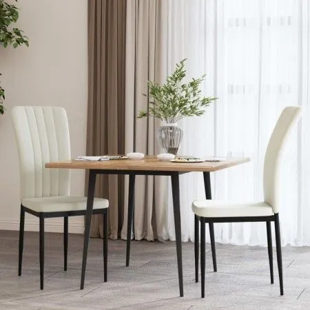 Sillas de comedor 2 unidades terciopelo crema de vidaXL, Sillas de comedor - Ref: Foro24-326102, Precio: 91,85 €, Descuento: %