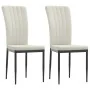 Sillas de comedor 2 unidades terciopelo crema de vidaXL, Sillas de comedor - Ref: Foro24-326102, Precio: 91,85 €, Descuento: %