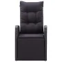 Liegende Gartensessel mit Kissen, 2 Stück, schwarzes PE-Rattan von vidaXL, Gartenstühle - Ref: Foro24-319544, Preis: 329,07 €...