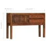 Solid mango wood sideboard 118x30x75 cm by vidaXL, Sideboards - Ref: Foro24-247965, Price: 196,14 €, Discount: %