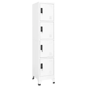 White steel locker 38x45x180 cm by vidaXL, Lockers and storage cabinets - Ref: Foro24-339784, Price: 159,60 €, Discount: %