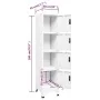 White steel locker 38x45x180 cm by vidaXL, Lockers and storage cabinets - Ref: Foro24-339784, Price: 159,60 €, Discount: %