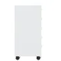 Rollcontainer aus glänzend weißem Sperrholz mit Rädern. von vidaXL, Schließfächer und Lagerschränke - Ref: Foro24-342673, Pre...