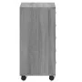 Drawer unit with wheels in gray Sonoma plywood. by vidaXL, Lockers and storage cabinets - Ref: Foro24-342675, Price: 93,91 €,...