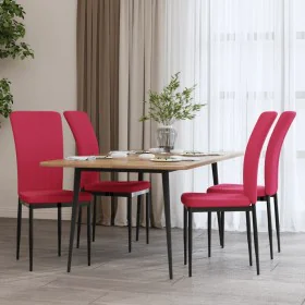 Esszimmerstühle 4 Einheiten aus rotem Samt von vidaXL, Essstühle - Ref: Foro24-326109, Preis: 201,80 €, Rabatt: %