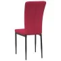 Esszimmerstühle 4 Einheiten aus rotem Samt von vidaXL, Essstühle - Ref: Foro24-326109, Preis: 201,80 €, Rabatt: %