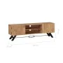 Mueble para TV madera maciza de acacia 140x30x45 cm de vidaXL, Muebles TV - Ref: Foro24-247971, Precio: 160,95 €, Descuento: %