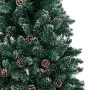 Narrow Christmas tree with real wood and snow 210 cm green by vidaXL, Christmas trees - Ref: Foro24-320962, Price: 79,56 €, D...